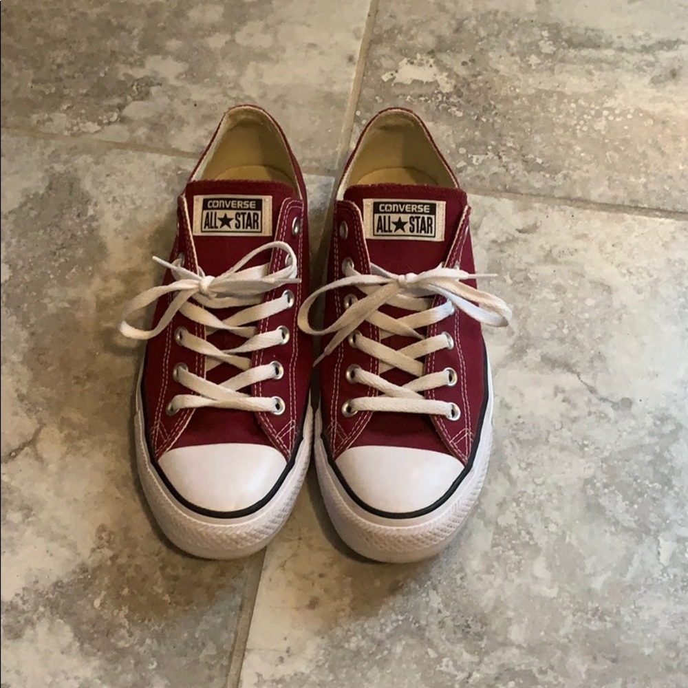 Burgundy All Star Converse